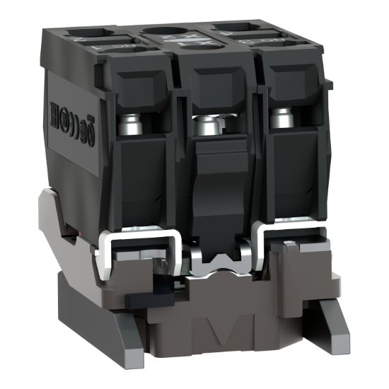 Picture of Light block with body fixing collar, Harmony XB4, metal, blue, integral LED, 24V AC DC, 1NO+1NC