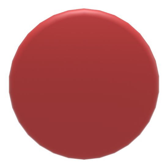 Picture of Head for non illuminated pushbutton, Harmony XB4, mushroom 40mm, metal, red, 22mm, spring return