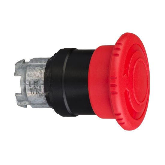 Picture of red Ø40 Emergency switching off pushbutton head Ø22 latching turn release