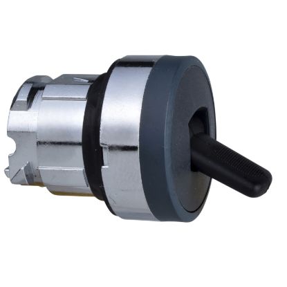 Picture of Head for selector switch, Harmony XB4, XB5, black 22mm 2 position spring return