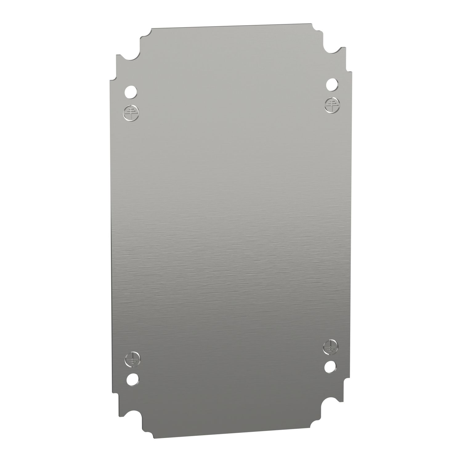 Picture of Plain mounting plate H300xW200mm made of galvanised sheet steel
