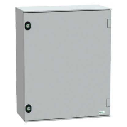 Picture of Wall mounted polyester enclosure, Thalassa, Thalassa PLM, plain door, 530x430x200mm, IP66, IK10, RAL 7035