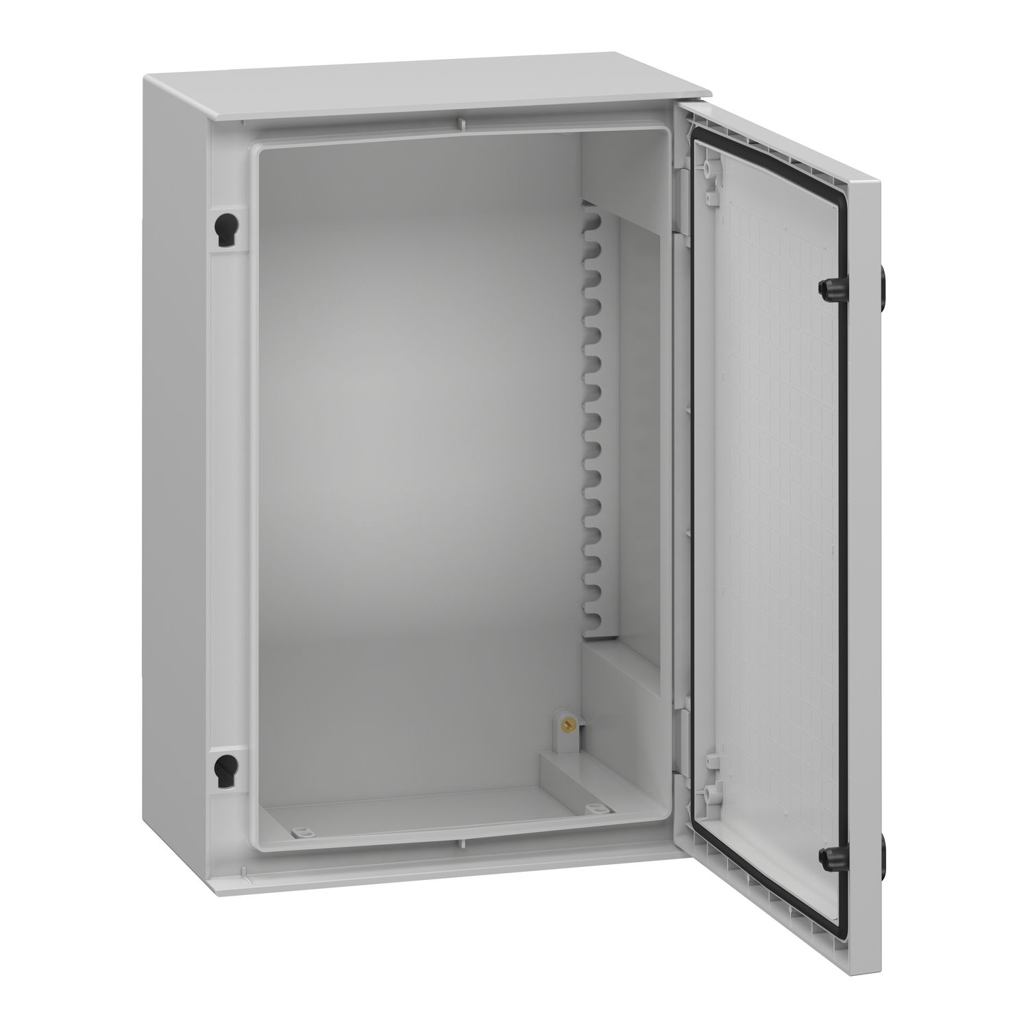 Picture of Wall mounted polyester enclosure, Thalassa, Thalassa PLM, plain door, 647x436x250mm, IP66, IK10, RAL 7035