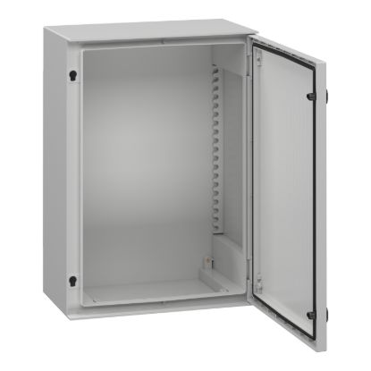 Picture of Wall mounted polyester enclosure, Thalassa, Thalassa PLM, plain door, 747x536x300mm, IP66, IK10, RAL 7035
