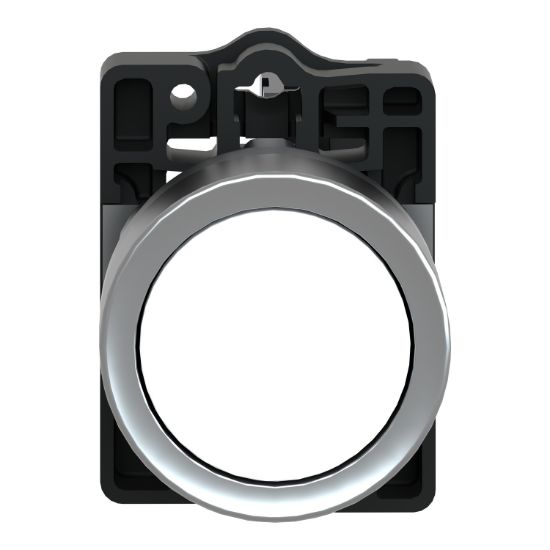 Picture of Complete push button, Easy Harmony XA2, plastic, flush, white, 22mm, spring return, unmarked, 1NO