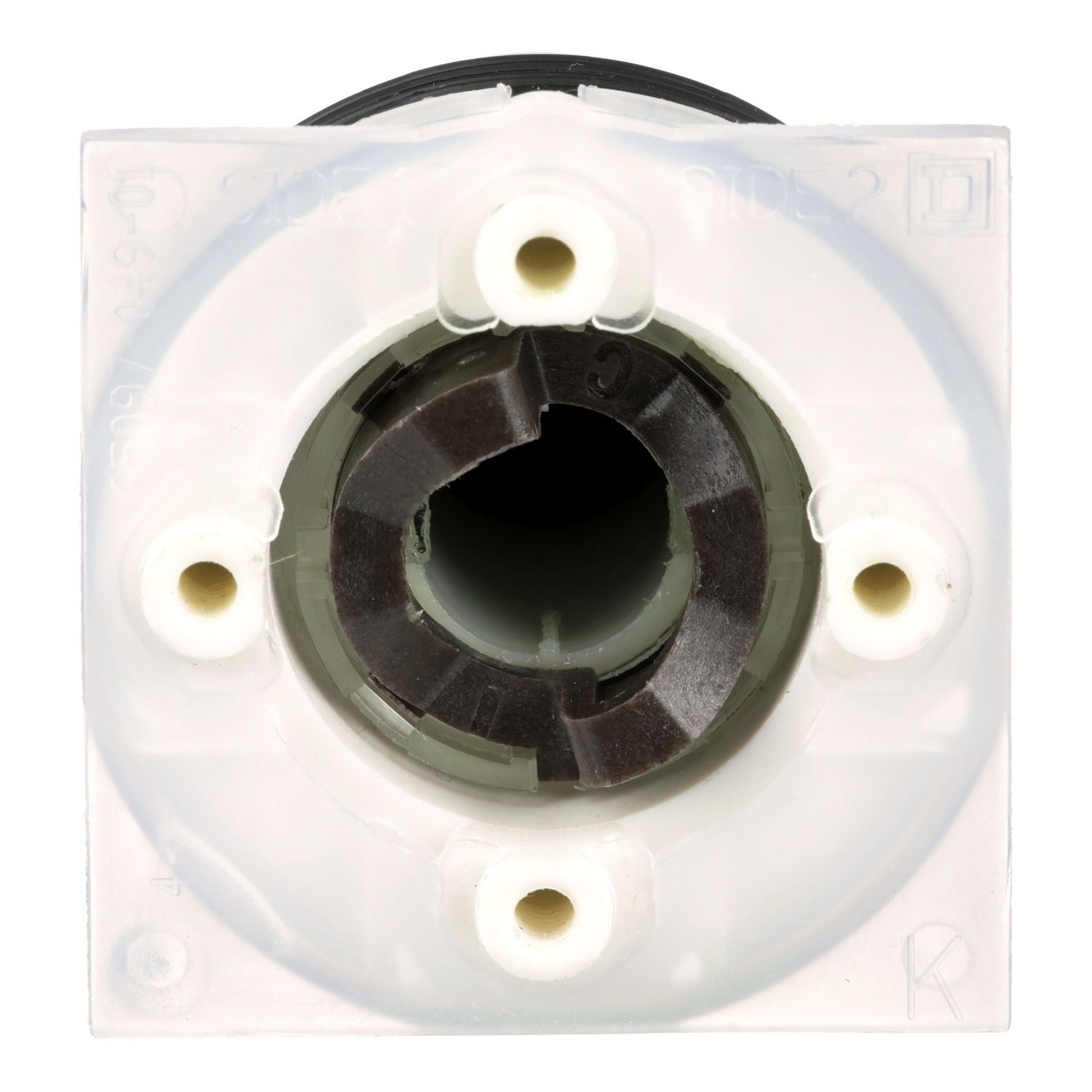 Picture of Selector switch head, Harmony 9001SK, plastic, standard handle, black, 30mm, 3 positions, Cam C, stay put