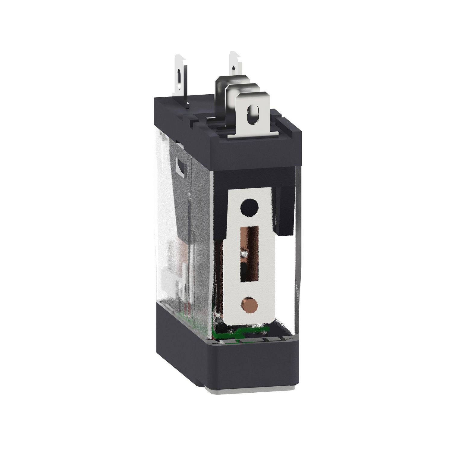 Picture of Interface plug in relay, Harmony Electromechanical Relays, 10A, 1CO, with LED, lockable test button, 230V AC