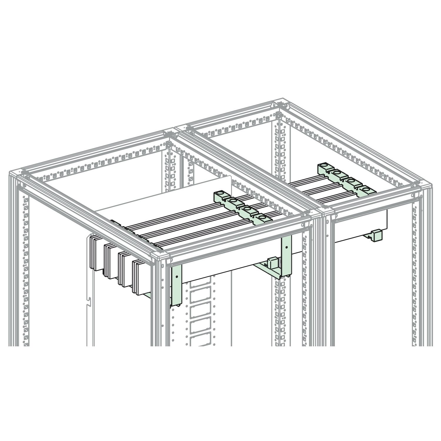 Picture of FREE SUPPORT FOR VERTICAL/HORIZONTAL BUSBAR LINERGY BS 5/10MM OR LINERGY LGYE