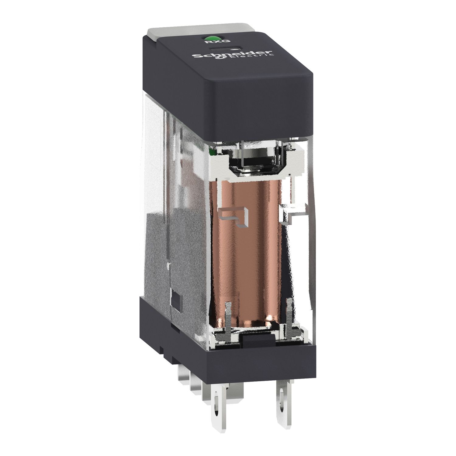 Picture of Interface plug in relay, Harmony Electromechanical Relays, 10A, 1CO, with LED, 120V AC