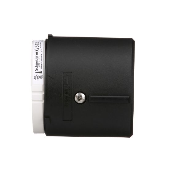 Picture of Base unit and cover for modular tower lights, Harmony XVB, plastic, black, 70mm, bottom entry, side cable entry