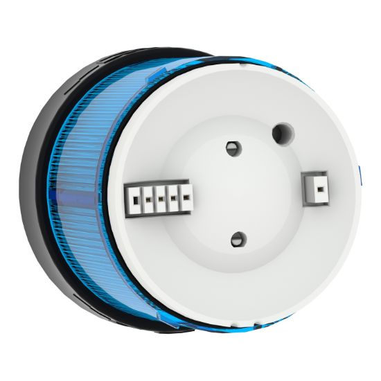 Picture of Indicator bank, Harmony XVB, illuminated unit, plastic, blue, 70mm, steady, integral LED, 24V AC/DC