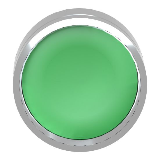 Picture of Head for non illuminated push button, Harmony XB4, metal, recessed, green, 22mm, spring return, unmarked