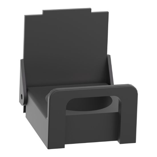 Picture of Padlockable flap, Harmony XB4, for 22mm flush push button, metal, black