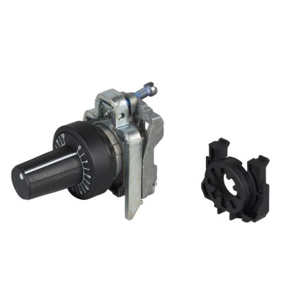 Picture of head Ø22 + mounting base for potentiometer