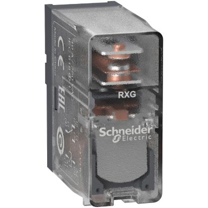 Picture of interface plug in relay, Harmony Electromechanical Relays, 10A, 1CO, clear cover, 24V DC