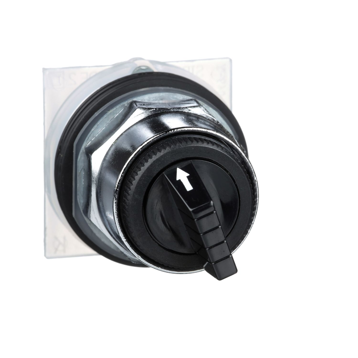 Picture of Head for selector switch, Harmony 9001K, metal, standard handle, black, 30mm, 4 positions, stay put
