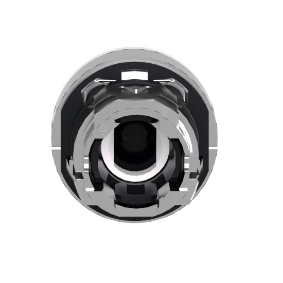 Picture of Head for illuminated push button, Harmony XB4, metal, flush, white, 22mm, spring return, plain lens for BA9s bulb