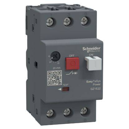 Picture of Motor circuit breaker,Easy TeSys Power,GZ1E,AC-3,3P,20..25A,thermal magnetic trip
