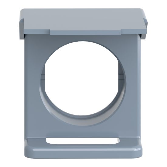 Picture of Padlockable flap, Harmony XB4, for 22mm flush push button, metal, blue