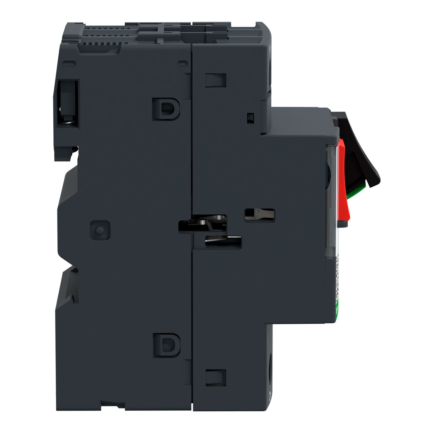 Picture of Motor circuit breaker, TeSys GV2, TeSys Deca, 3P, 0.1 to 0.16A, thermal magnetic, screw clamp terminals, button control