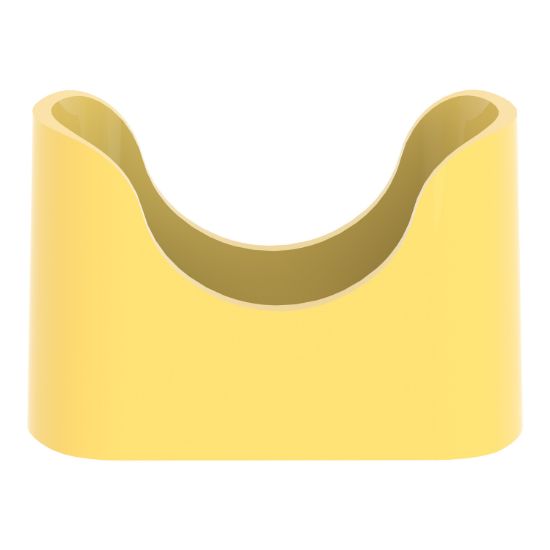 Picture of Narrow flange guard for 40mm Emergency stop, Harmony XB4, plastic, yellow