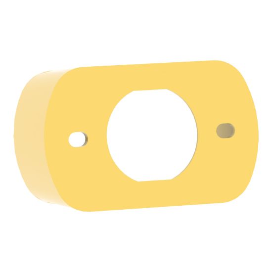 Picture of Narrow flange guard for 40mm Emergency stop, Harmony XB4, plastic, yellow