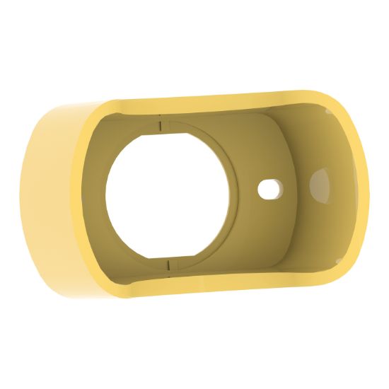 Picture of Narrow flange guard for 40mm Emergency stop, Harmony XB4, plastic, yellow