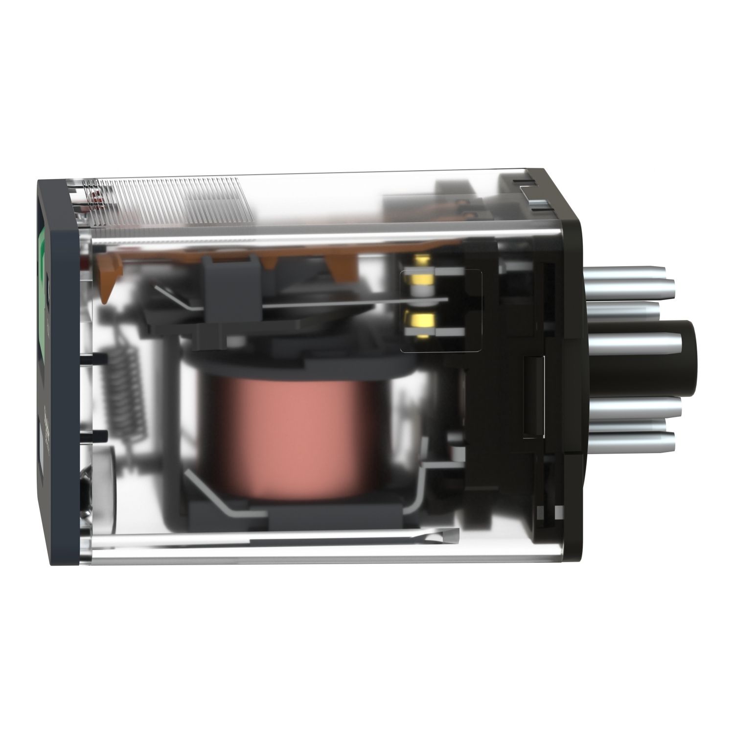 Picture of Universal plug in relay, Harmony Electromechanical Relays, 10A, 2CO, lockable test button, 230V AC