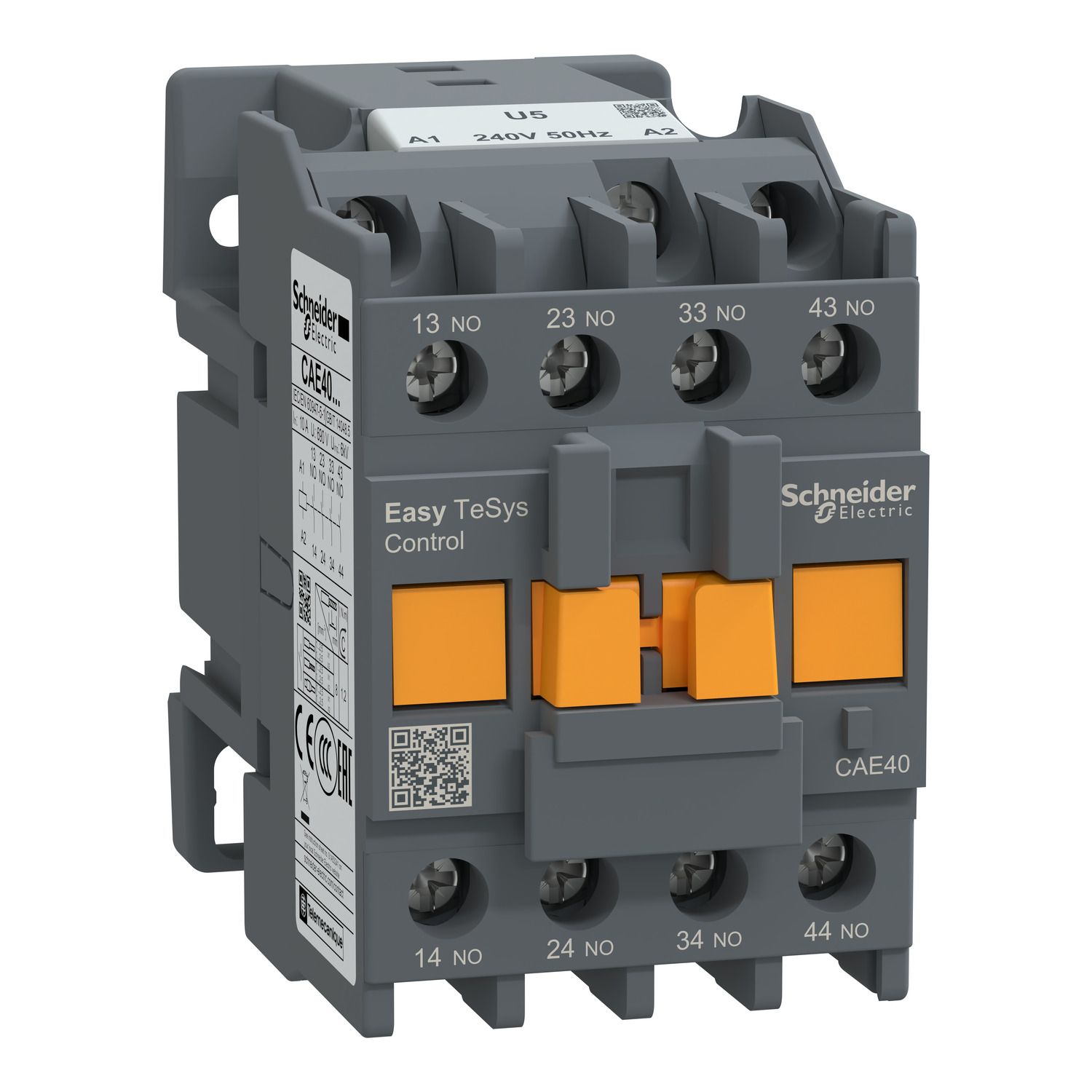 Picture of Control relay,Easy TeSys Control,CAE,4NO,<=690V,240V AC 50Hz coil