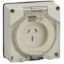 Picture of Socket Outlet, Clipsal - 56 Series, Surface 3 PIN 15A Less Enclosure