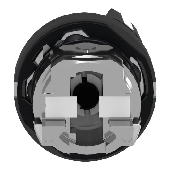 Picture of Head for selector switch, Harmony XB4, black metal, black, 22mm, 2 positions, stay put