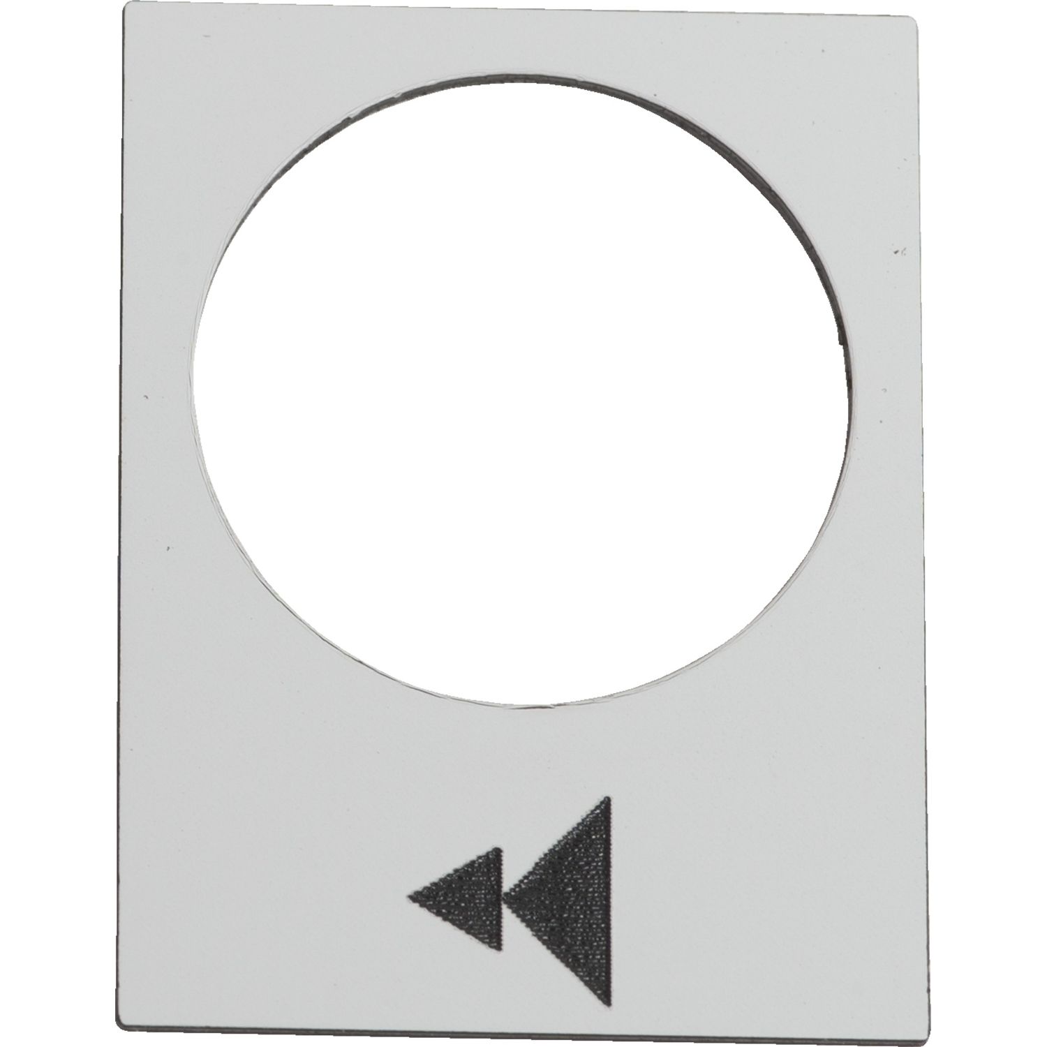 Picture of Marked legend, Harmony XAC, legend, 30x40mm, white, raise or right, slow, fast