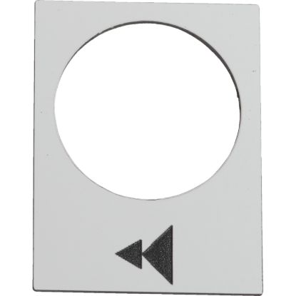 Picture of Marked legend, Harmony XAC, legend, 30x40mm, white, raise or right, slow, fast