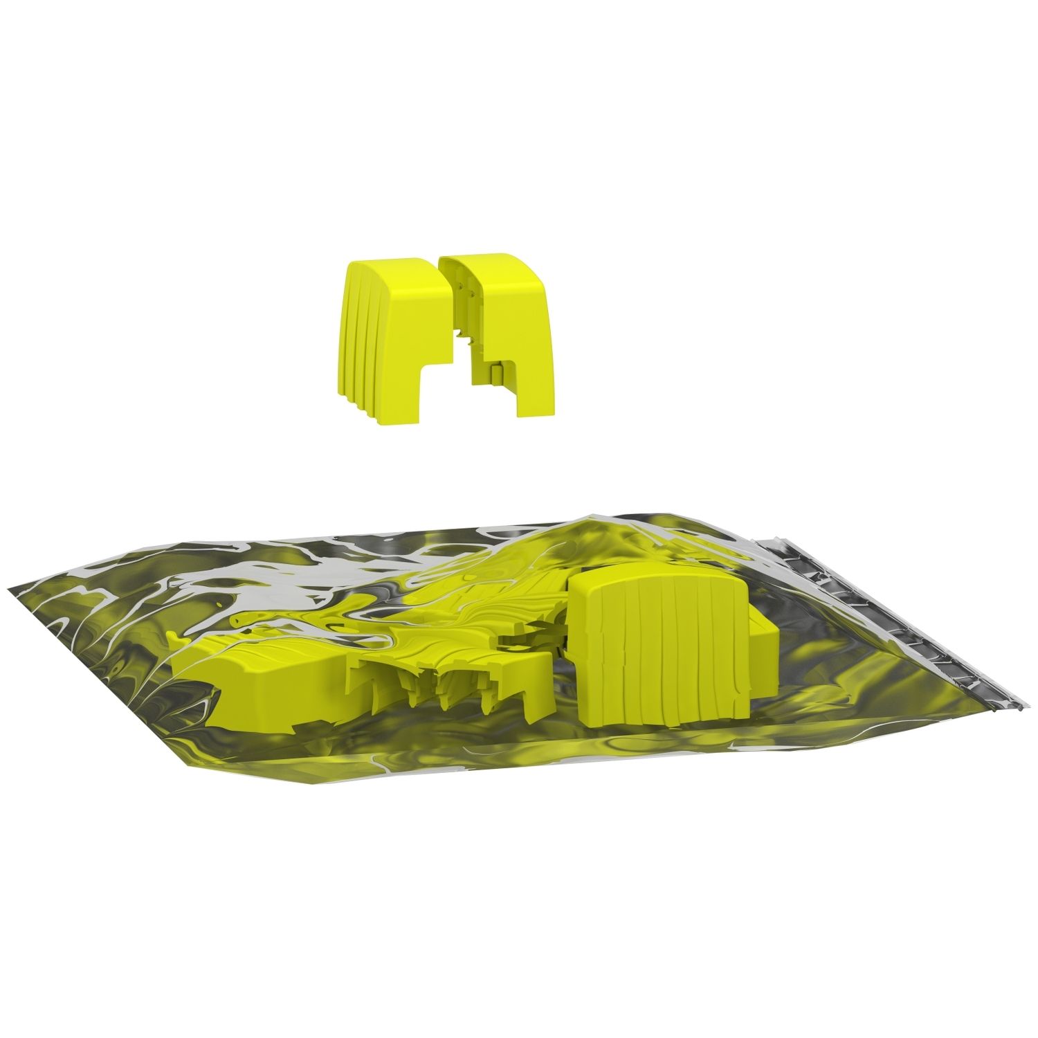 Picture of Set of 10 end caps, Acti9, 4 Poles for Acti9