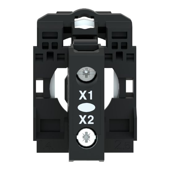 Picture of Light block with body fixing collar, Harmony XB5, plastic, for BA9s bulb, lt 250V