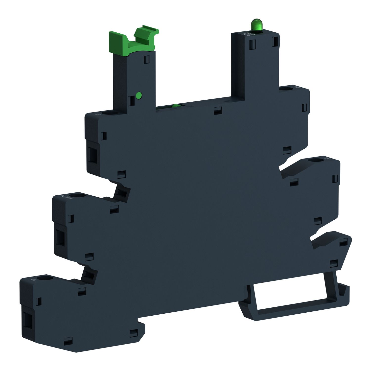 Picture of Socket equipped with LED and protection circuit, Harmony Solid State Relays, for SSL relays, screw connectors, 5 24V DC