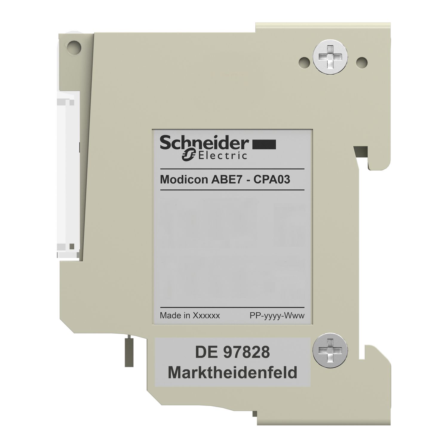 Picture of connection sub-base ABE7 - for distribution of 8 analog channels