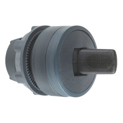 Picture of Toggle switch head, Harmony XB5, plastic, black, 22mm, 2 positions, stay put