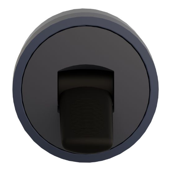 Picture of Toggle switch head, Harmony XB5, plastic, black, 22mm, 2 positions, stay put