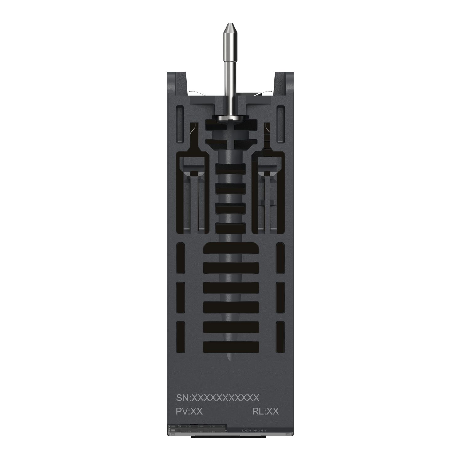 Picture of discrete input module, Modicon X80, 16 inputs, 125V DC positive, extended temperature