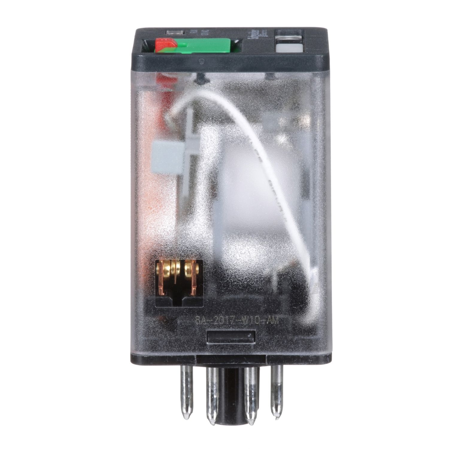 Picture of Universal plug in relay, Harmony Electromechanical Relays, 10A, 2CO, with LED, lockable test button, 120V AC
