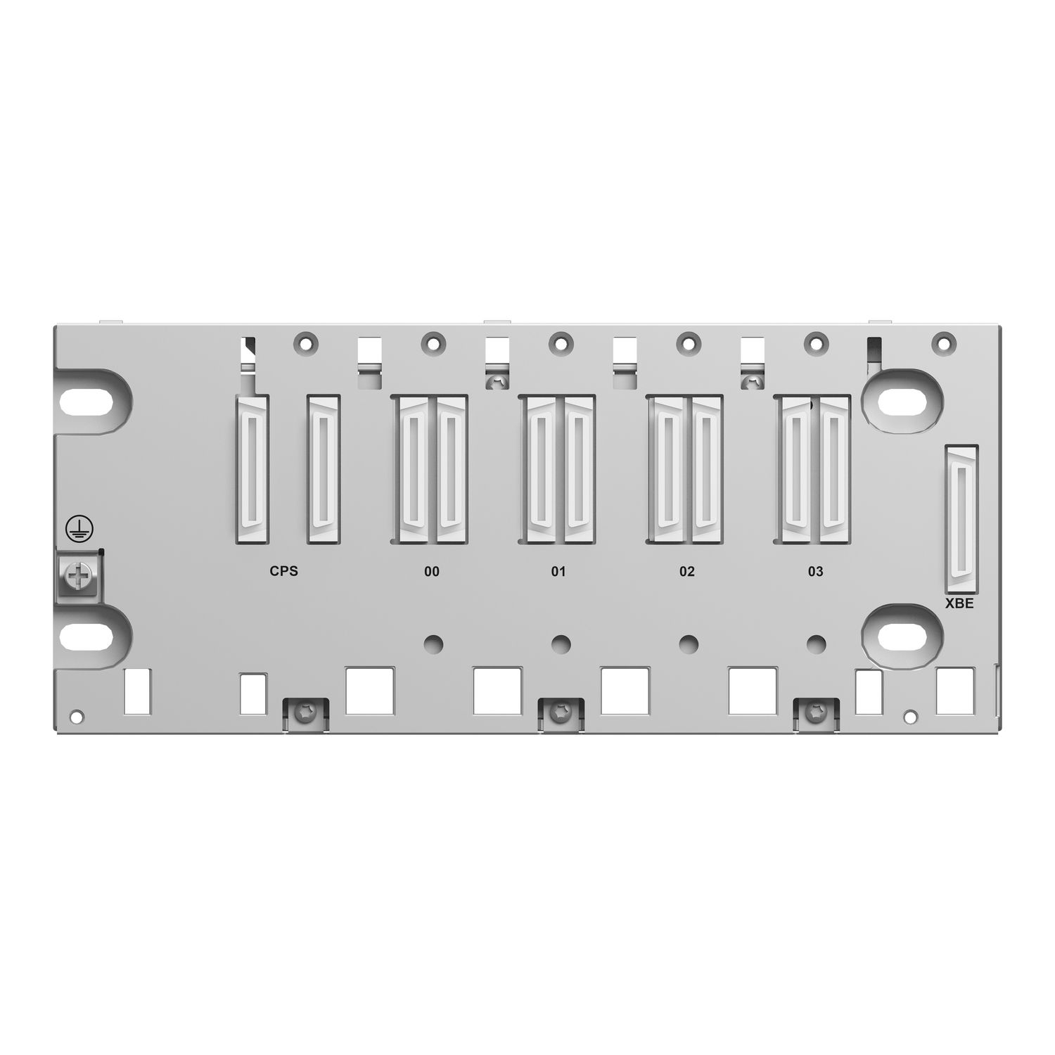 Picture of rack, Modicon X80, 4 slots, Ethernet backplane, ruggedized