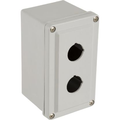 Picture of Empty enclosure control station, Harmony 9001K, Harmony 9001SK, plastic, 2 cut outs, 30mm, for 3 4 cable entry