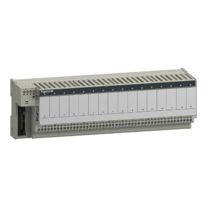 Picture of sub-base for plug-in relay ABE7 - 16 channels - relay 12.5 mm