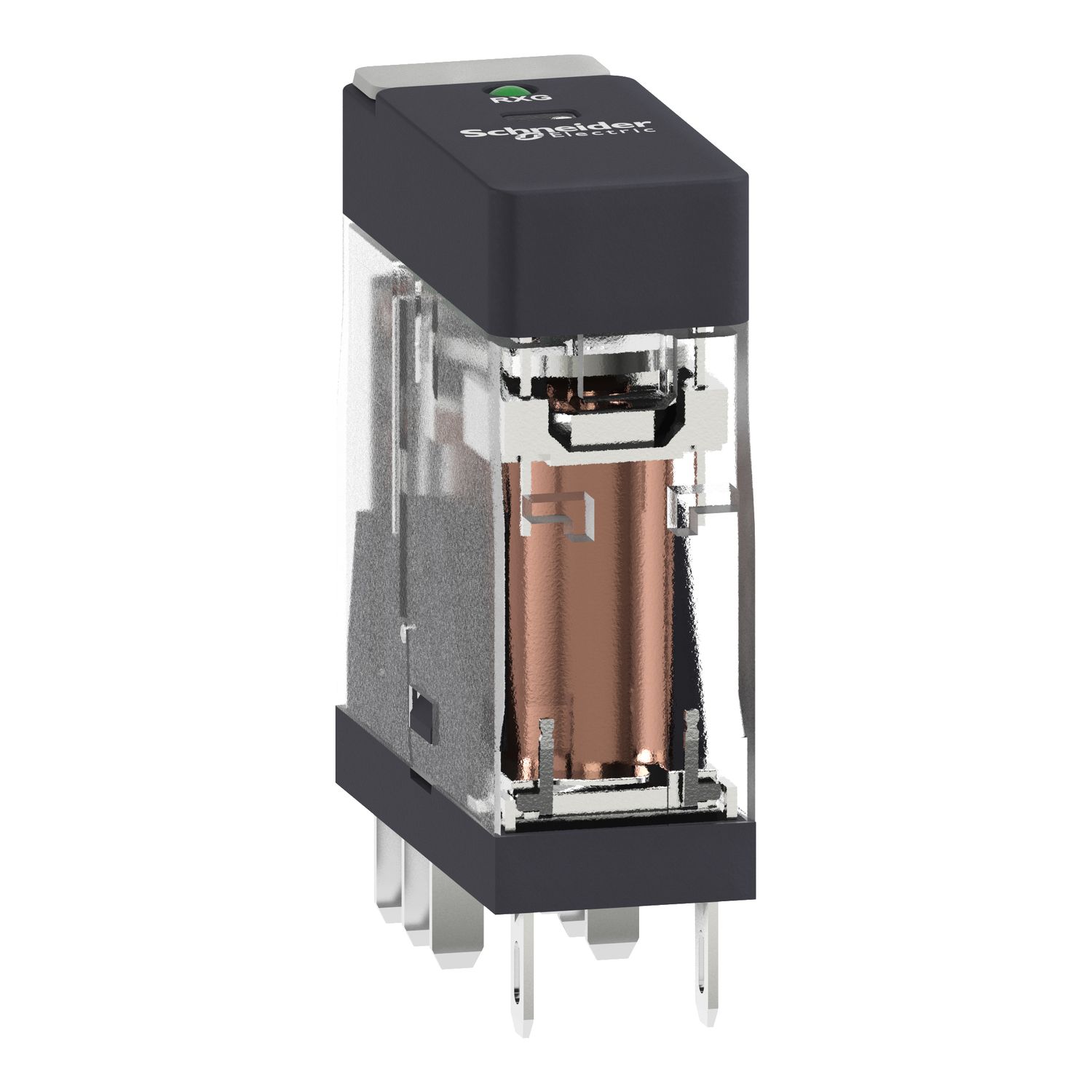 Picture of Interface plug in relay, Harmony Electromechanical Relays, 5A, 2CO, with LED, 48V AC