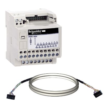 Picture of passive connection sub-base ABE7 - 16 inputs or outputs - Micro/Premium cable 2m