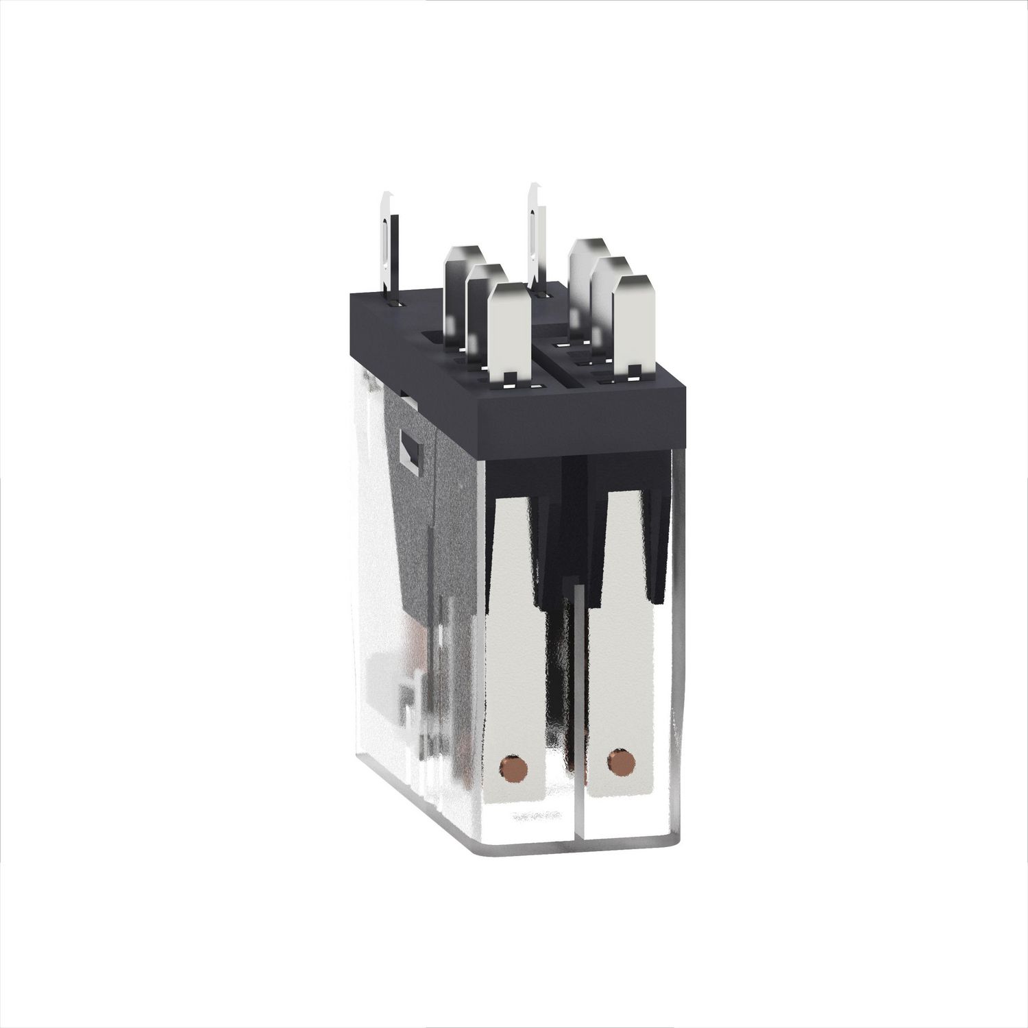 Picture of interface plug in relay, Harmony Electromechanical Relays, 5A, 2CO, clear cover, 24V AC
