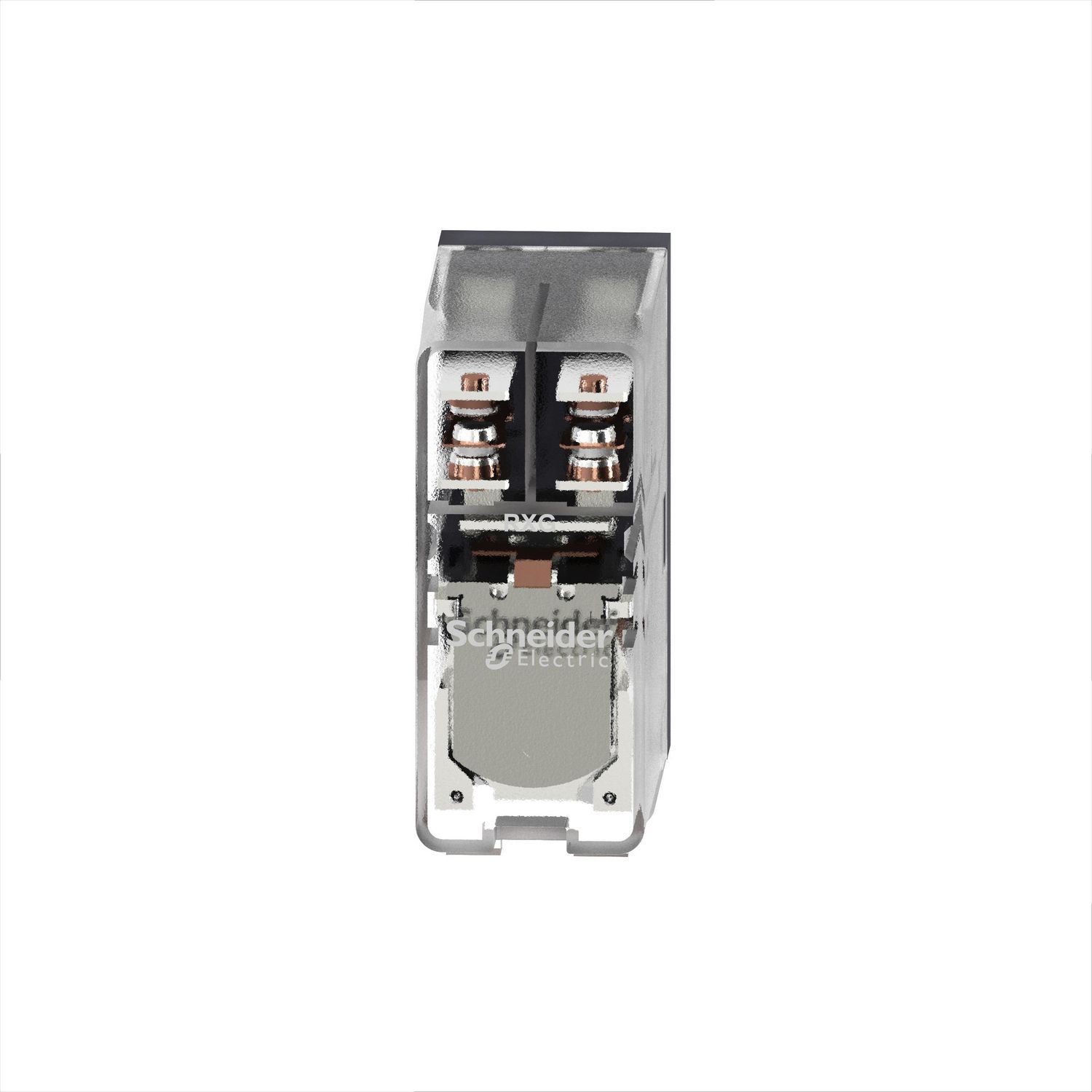 Picture of interface plug in relay, Harmony Electromechanical Relays, 5A, 2CO, clear cover, 24V DC
