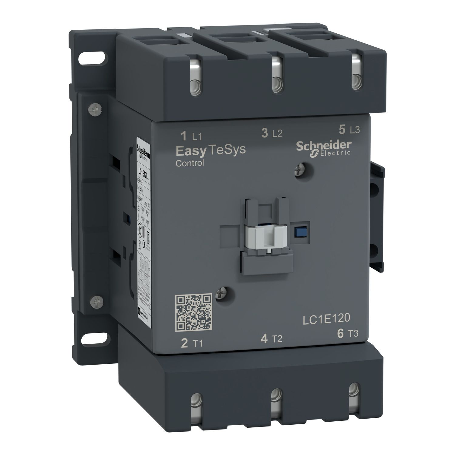 Picture of Contactor,Easy TeSys Control,LC1E,3P(3NO),AC-3,<=440V,120A,110V AC coil,50Hz