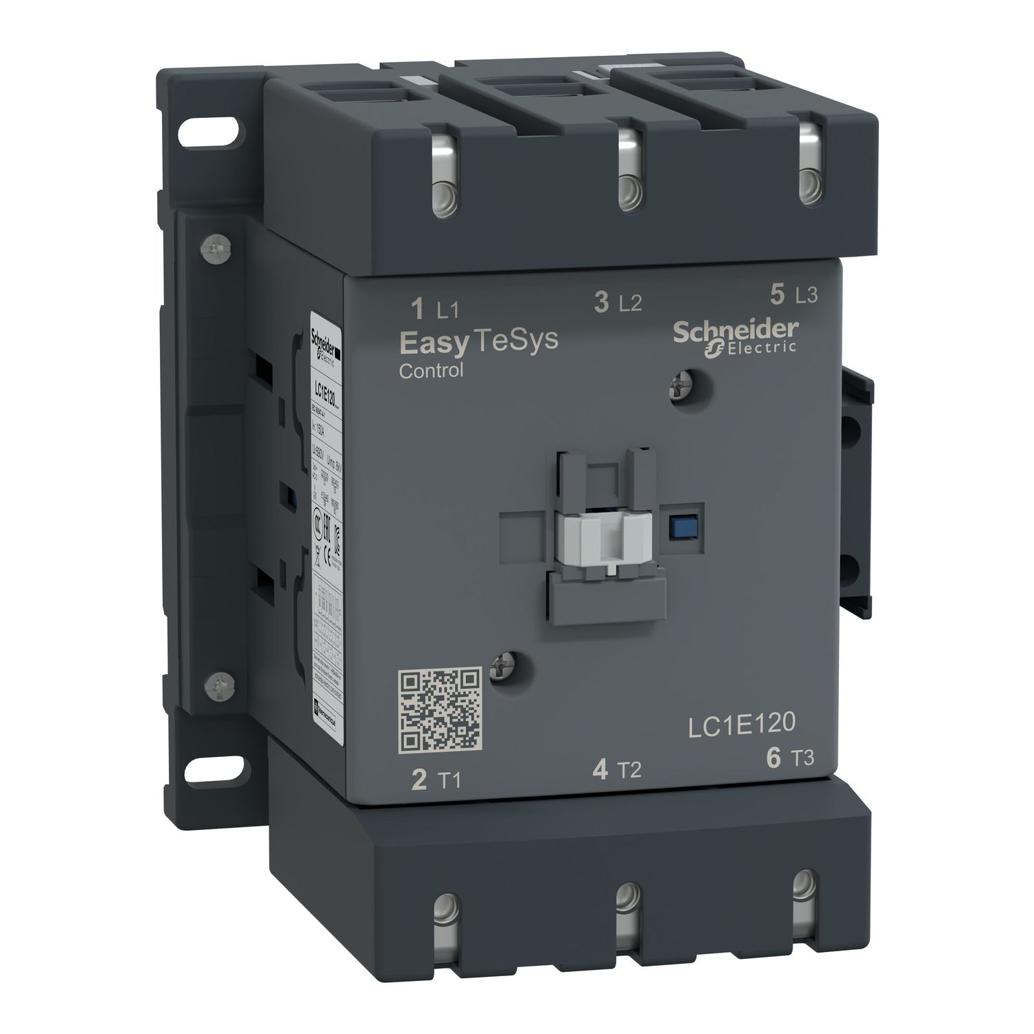 Picture of Contactor,Easy TeSys Control,LC1E,3P(3NO),AC-3,<=440V,120A,415V AC coil,50Hz